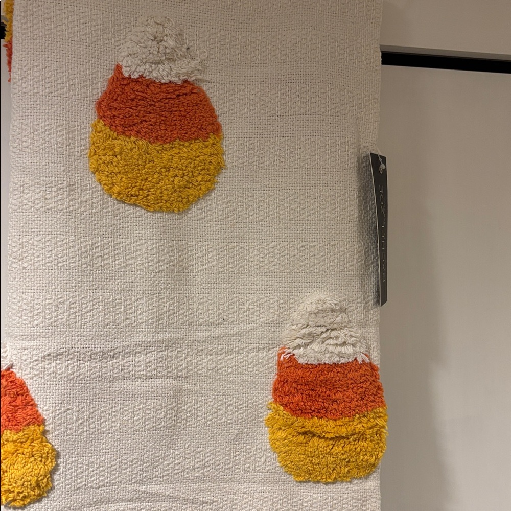 Rachel Zoe Candy Corn Halloween Throw Blanket NWT 50” x 60” - Picture 2 of 4